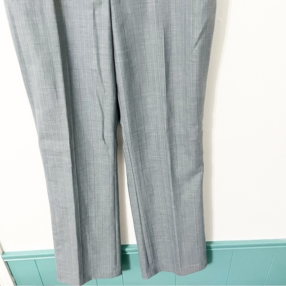 Calvin Klein Pants Women's 8 Gray Herringbone Pinstripe Career NWT - Picture 4 of 8